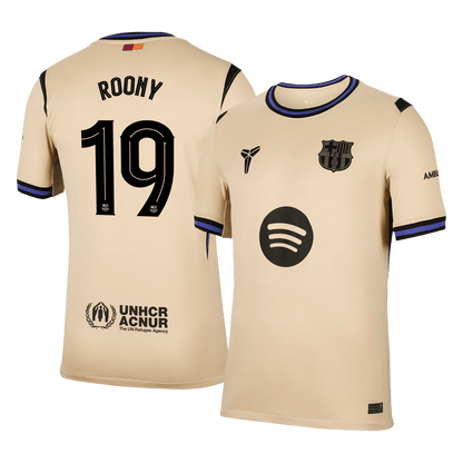 ROONY #19 Barcelone Maillot Extérieur 2025/26 Jaune - UCL