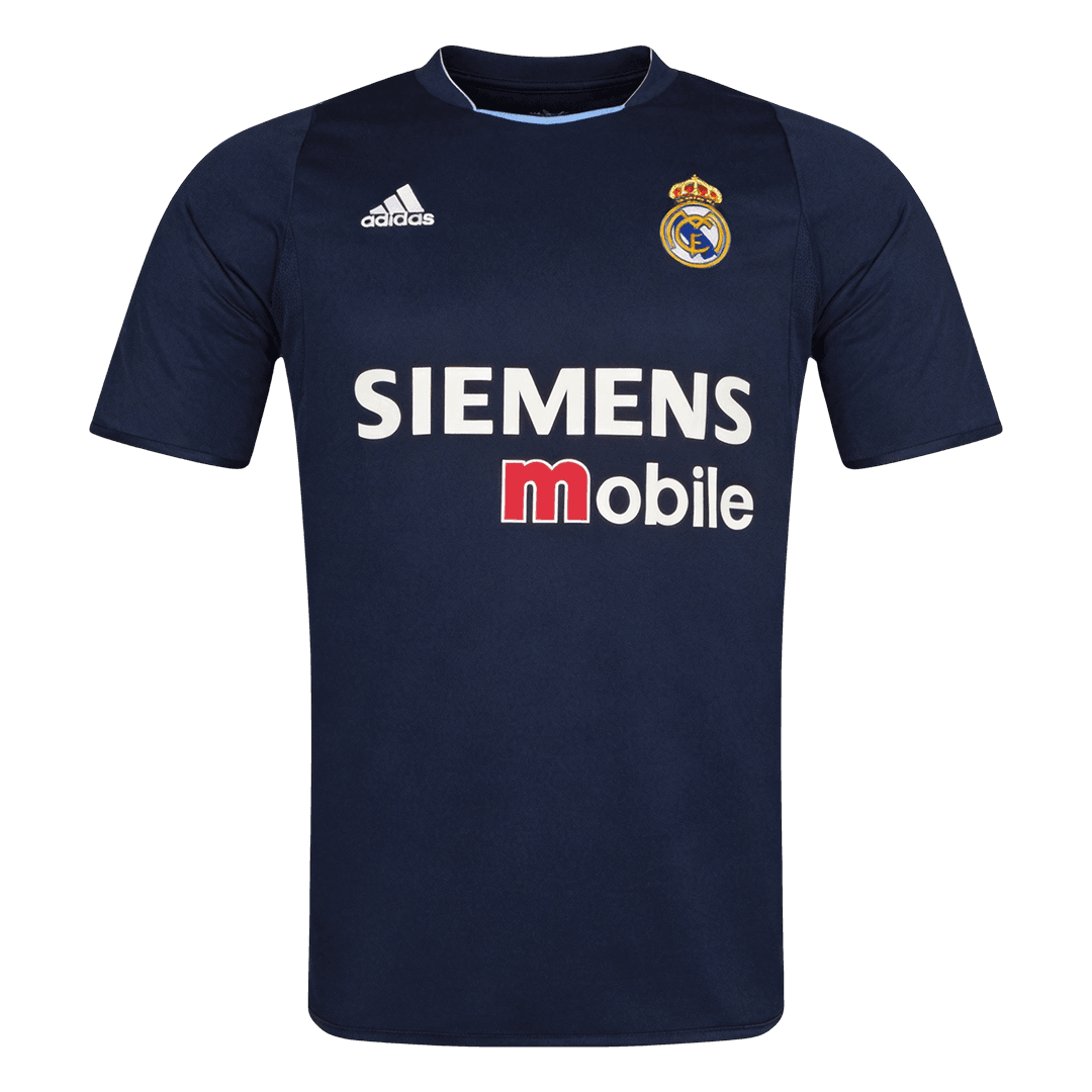 Maillot Rétro Real Madrid Extérieur 2003/04 Bleu Marine