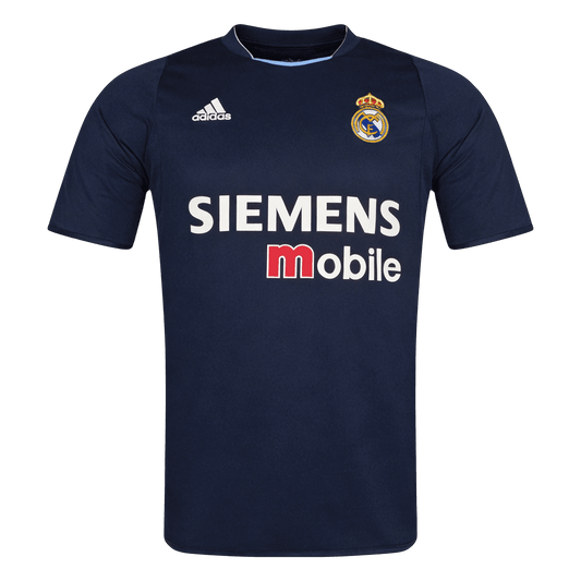Maillot Rétro Real Madrid Extérieur 2003/04 Bleu Marine