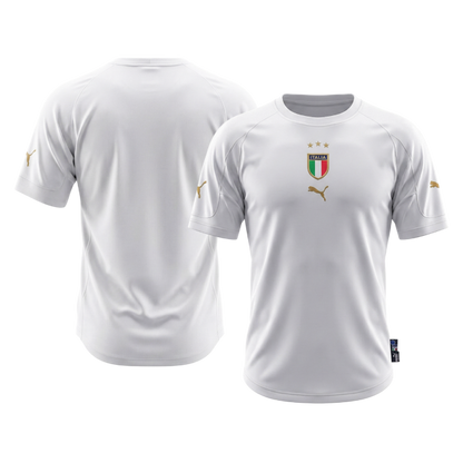 Maillot Rétro Italie Extérieur 2004 Blanc