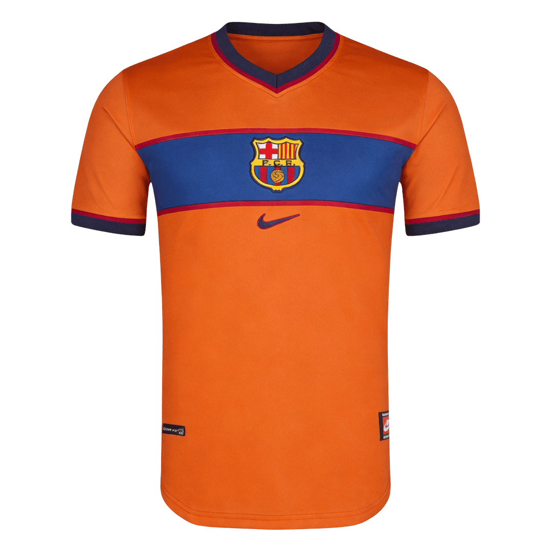 Maillot Rétro Domicile Barcelone 1998/99 Orange