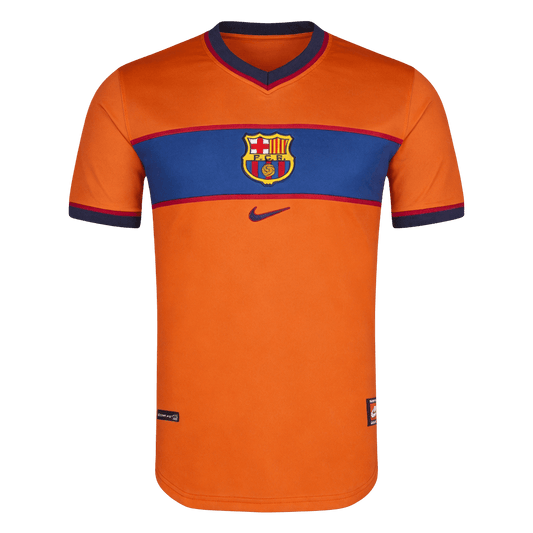 Maillot Rétro Domicile Barcelone 1998/99 Orange