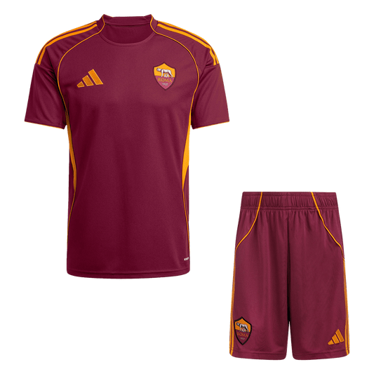 Kit Maillot Domicile Roma 2025/26 Rouge