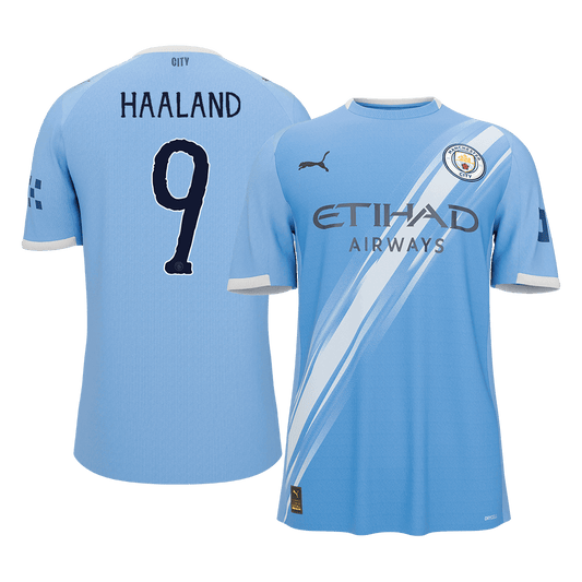 HAALAND #9 Manchester City Home Jersey - 2025/26 World Cup Blue - Super