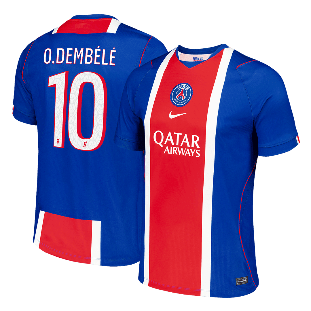O.DEMBÉLÉ #10 PSG Domicile Maillot 2026/27 Bleu Royal Ancien