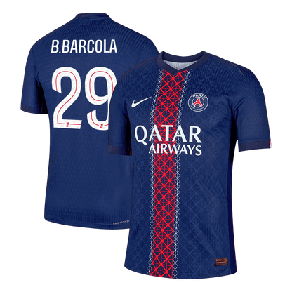 B.BARCOLA #29 PSG Domicile Maillot 2025/26 Bleu marine Joueur