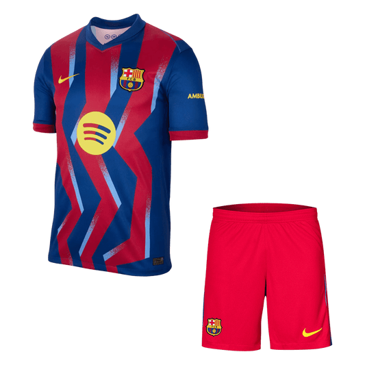 Maillot extérieur de Barcelone 2025/26 Quatrième tenue Rouge&Bleu