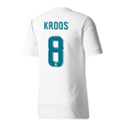 Maillot Rétro KROOS #8 Real Madrid Domicile 2017/18 Blanc