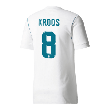 Maillot Rétro KROOS #8 Real Madrid Domicile 2017/18 Blanc