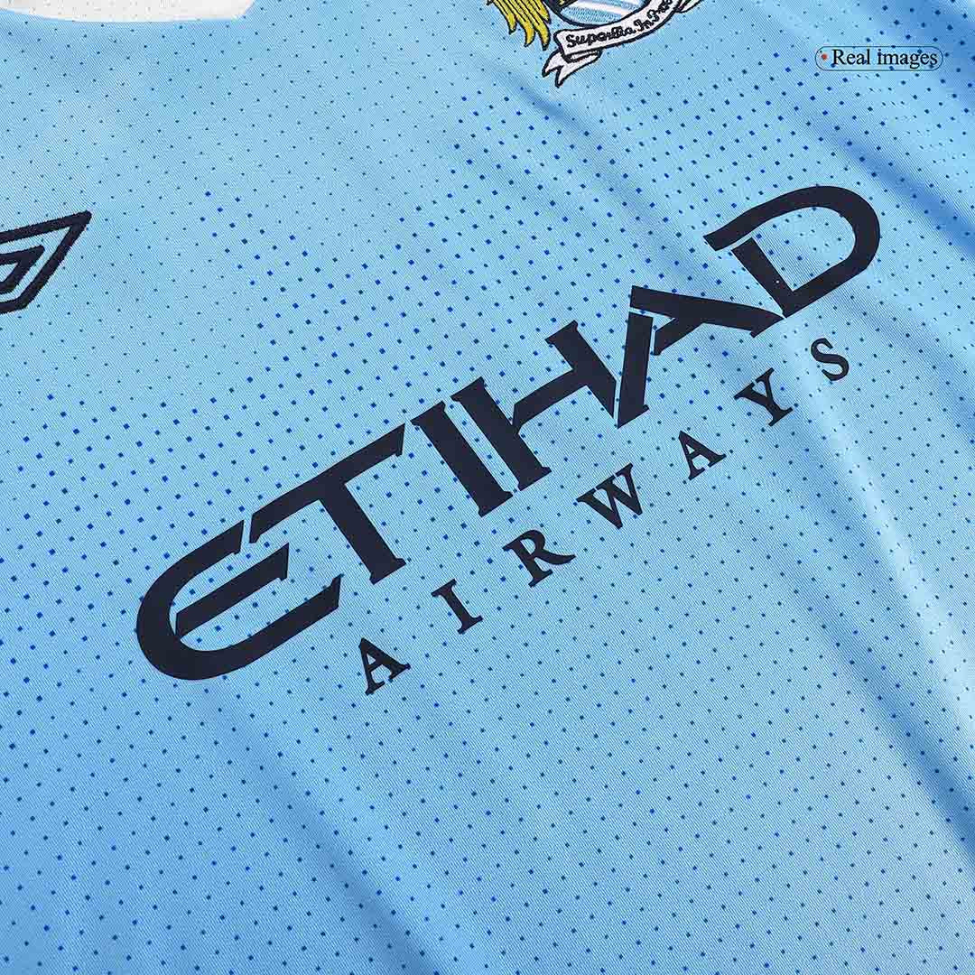 Maillot Rétro Domicile Manchester City 2011/12 Bleu