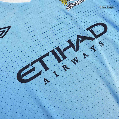 Maillot Rétro Domicile Manchester City 2011/12 Bleu
