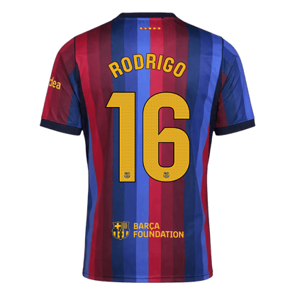 RODRIGO #16 Barcelona Domicile Maillot 2026/27 Blue&Garnet