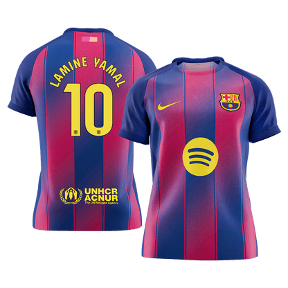 LAMINE YAMAL #10 Barcelona Domicile Maillot 2025/26 Rouge&Bleu - Super