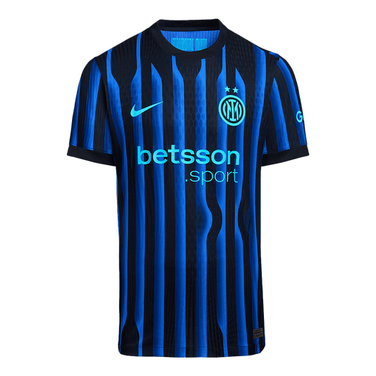 Inter Milan Maillot Domicile 2025/26 Bleu et Noir Joueur