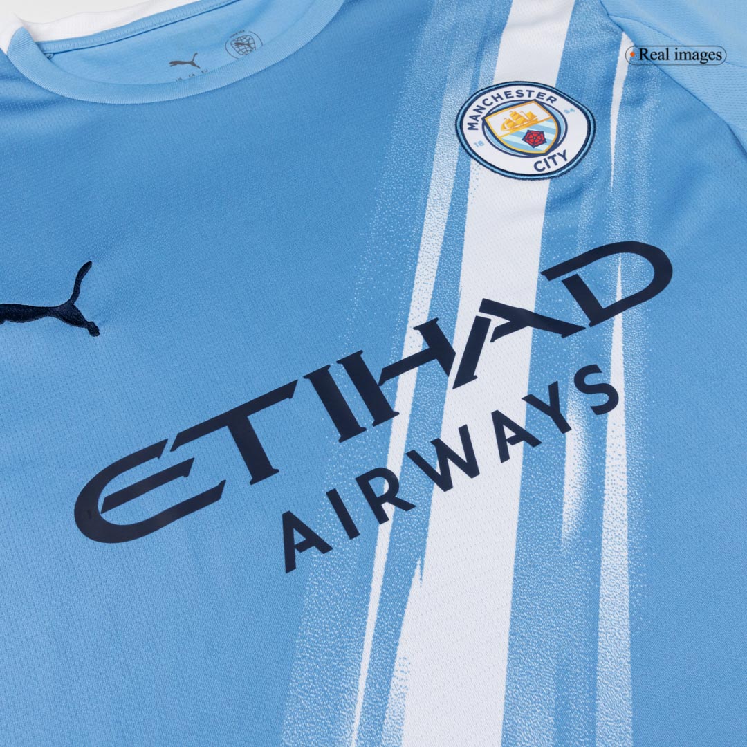 HAALAND #9 Manchester City Domicile Maillot - Coupe du Monde 2025/26 Bleu - Super
