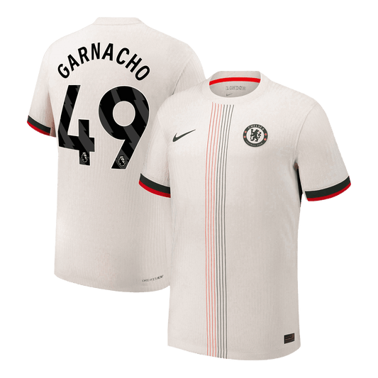 GARNACHO #49 Chelsea Maillot Extérieur 2025/26 Blanc Joueur