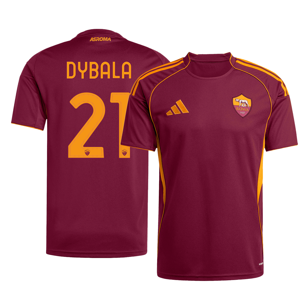 DYBALA #21 Maillot Domicile Roma 2025/26 Rouge