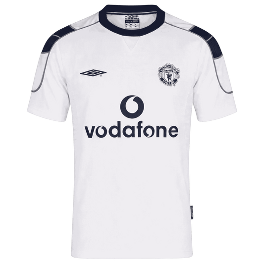 Maillot Rétro Manchester United Extérieur 2000/01 Blanc