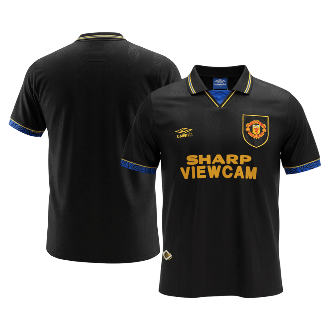 Maillot Rétro Manchester United Extérieur 1993/94 Noir