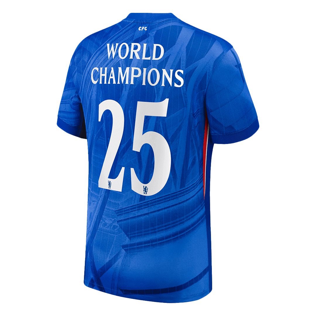 CHAMPIONS DU MONDE #25 Chelsea Domicile Maillot 2025/26 Bleu - Super