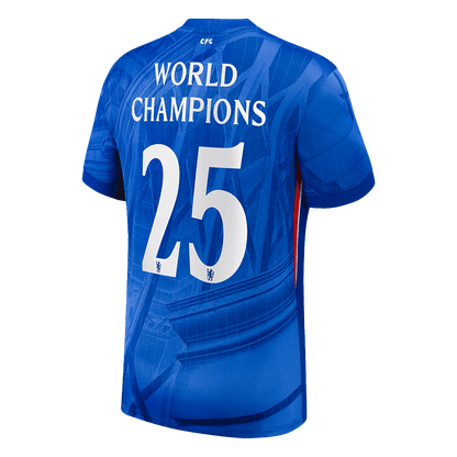 CHAMPIONS DU MONDE #25 Chelsea Domicile Maillot 2025/26 Bleu - Super
