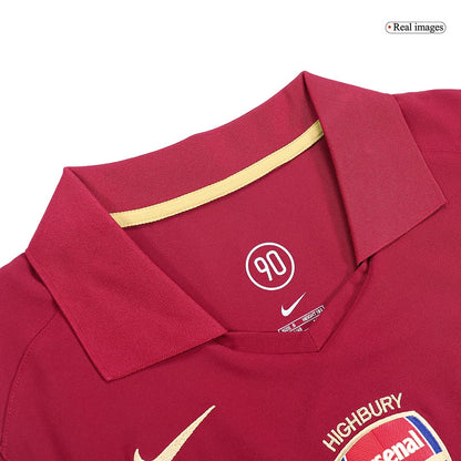 Maillot Rétro Domicile Arsenal BERGKAMP #10 2005/06 Rouge