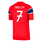SØRLOTH #7 Norway Home Shirt - World Cup 2026 Red Player