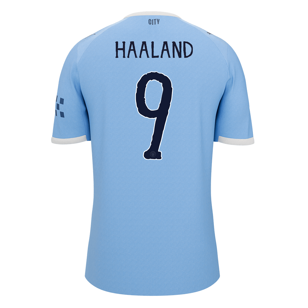 HAALAND #9 Manchester City Domicile Maillot - Coupe du Monde 2025/26 Bleu - Super