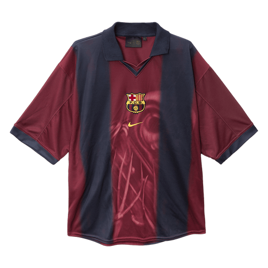 Maillot Domicile Rétro Barcelone 2000/01 Rouge&Bleu