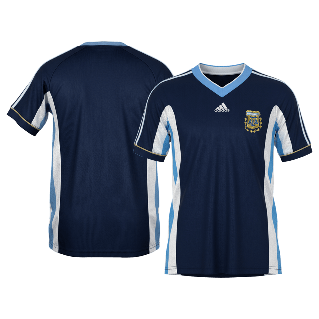 Maillot extérieur rétro Argentine 1998 Bleu marine