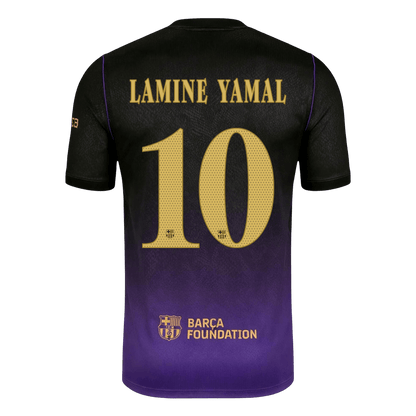LAMINE YAMAL #10 Barcelona Extérieur Maillot 2026/27 Black/Purple - UCL