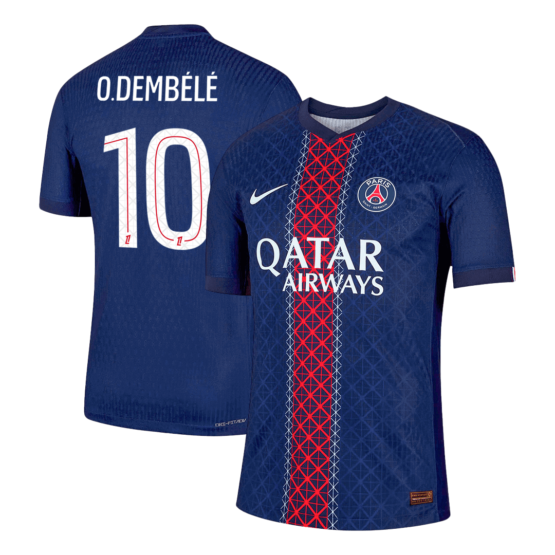 O.DEMBÉLÉ #10 PSG Domicile Maillot 2025/26 Bleu marine Joueur