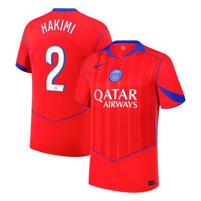 Maillot Domicile PSG 2025/26 HAKIMI #2 Rouge