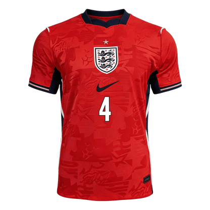 RICE #4 Angleterre Maillot extérieur - Coupe du Monde 2026 Rouge
