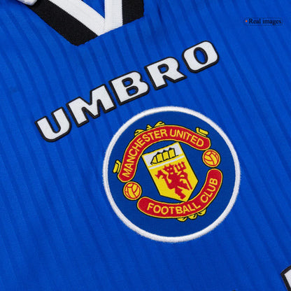 Maillot rétro domicile Manchester United 1996/97 bleu