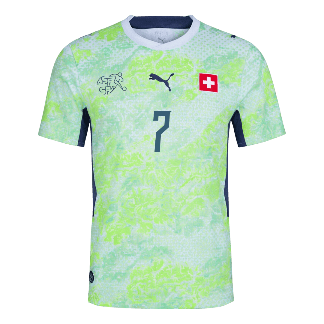EMBOLO #7 Suisse Extérieur Maillot - Coupe du Monde 2026 Vert Joueur
