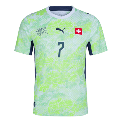 EMBOLO #7 Suisse Extérieur Maillot - Coupe du Monde 2026 Vert Joueur