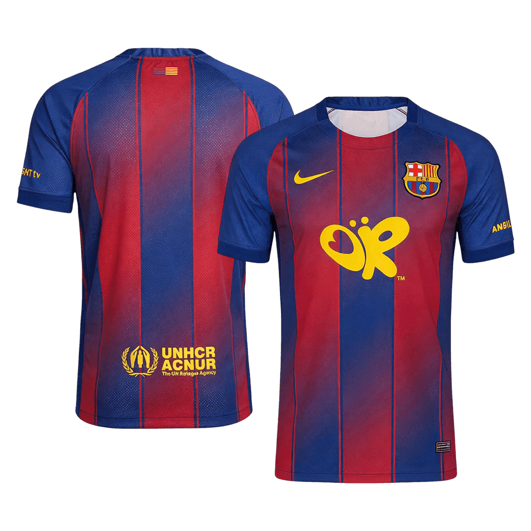 Barcelona Domicile Maillot 2025/26 Rouge&Bleu