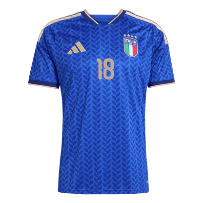 Barella #18 Italy Home Shirt - 2026 World Cup Blue - Super