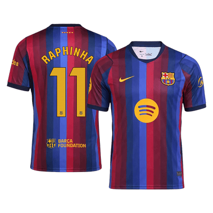 RAPHINHA #11 Barcelona Domicile Maillot 2026/27 Blue&Garnet