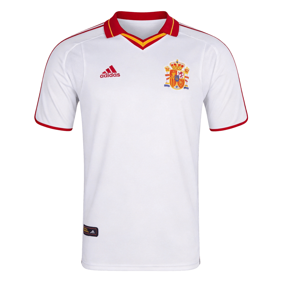 Maillot Rétro Espagne Extérieur 2000 Blanc