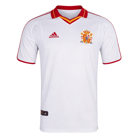 Maillot Rétro Espagne Extérieur 2000 Blanc