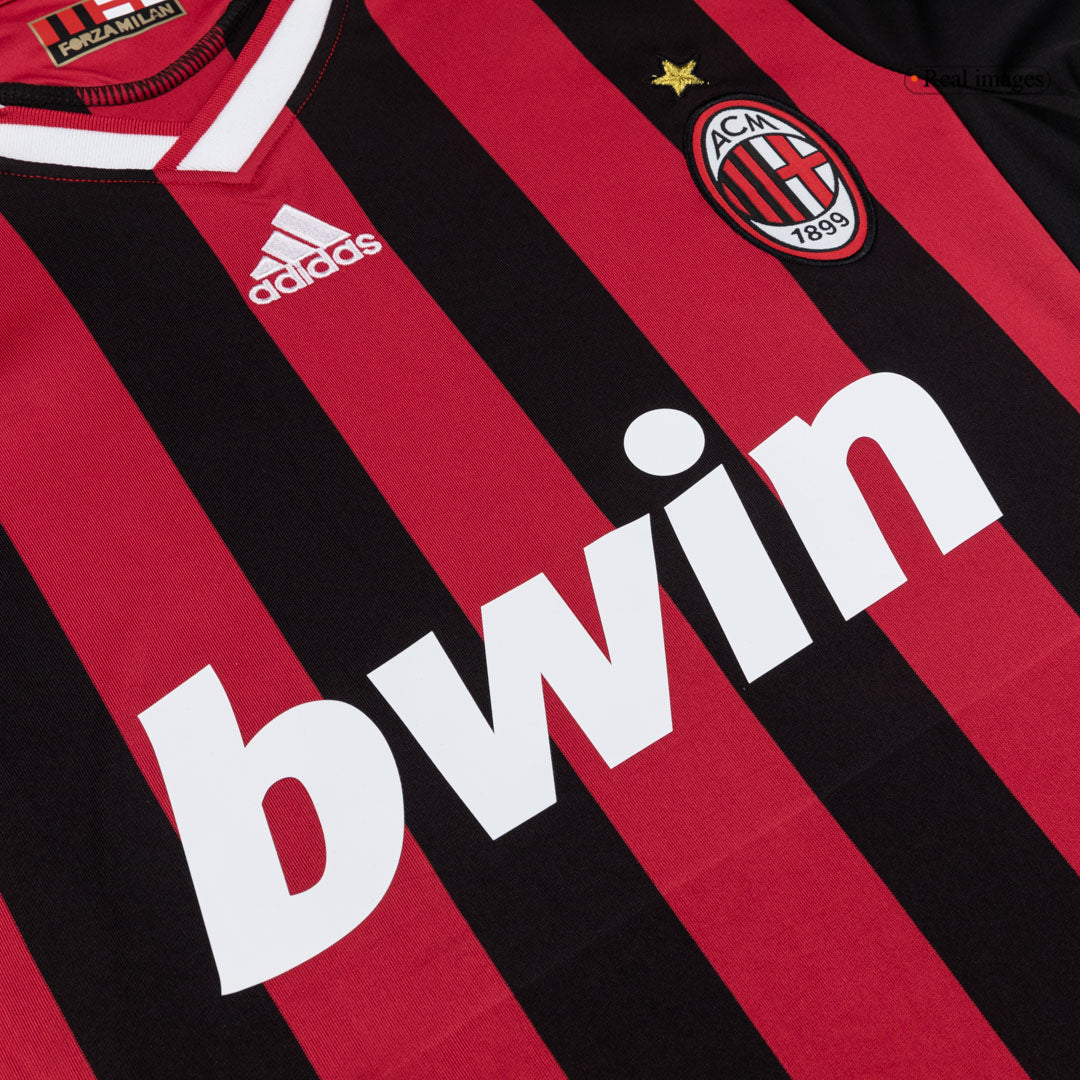 Retro AC Milan Domicile Maillot 2009/10 Rouge&Noir