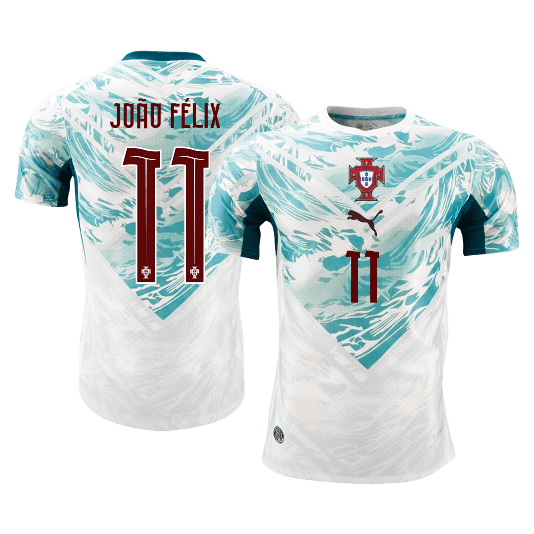 JOÃO FÉLIX #11 Portugal Extérieur Maillot - Coupe du Monde 2026 Blanc&Vert Joueur