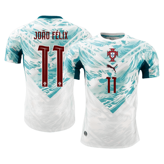 JOÃO FÉLIX #11 Portugal Extérieur Maillot - Coupe du Monde 2026 Blanc&Vert Joueur