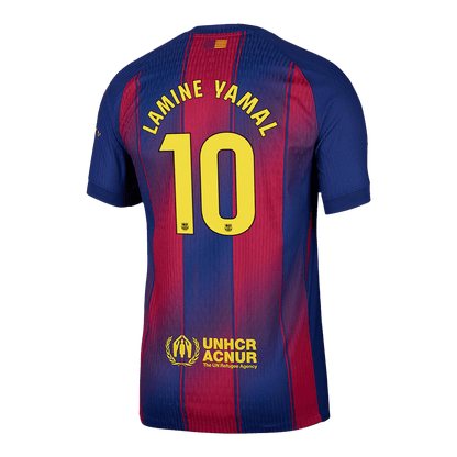 LAMINE YAMAL #10 Barcelona Domicile Maillot 2025/26 Rouge&Bleu Joueur