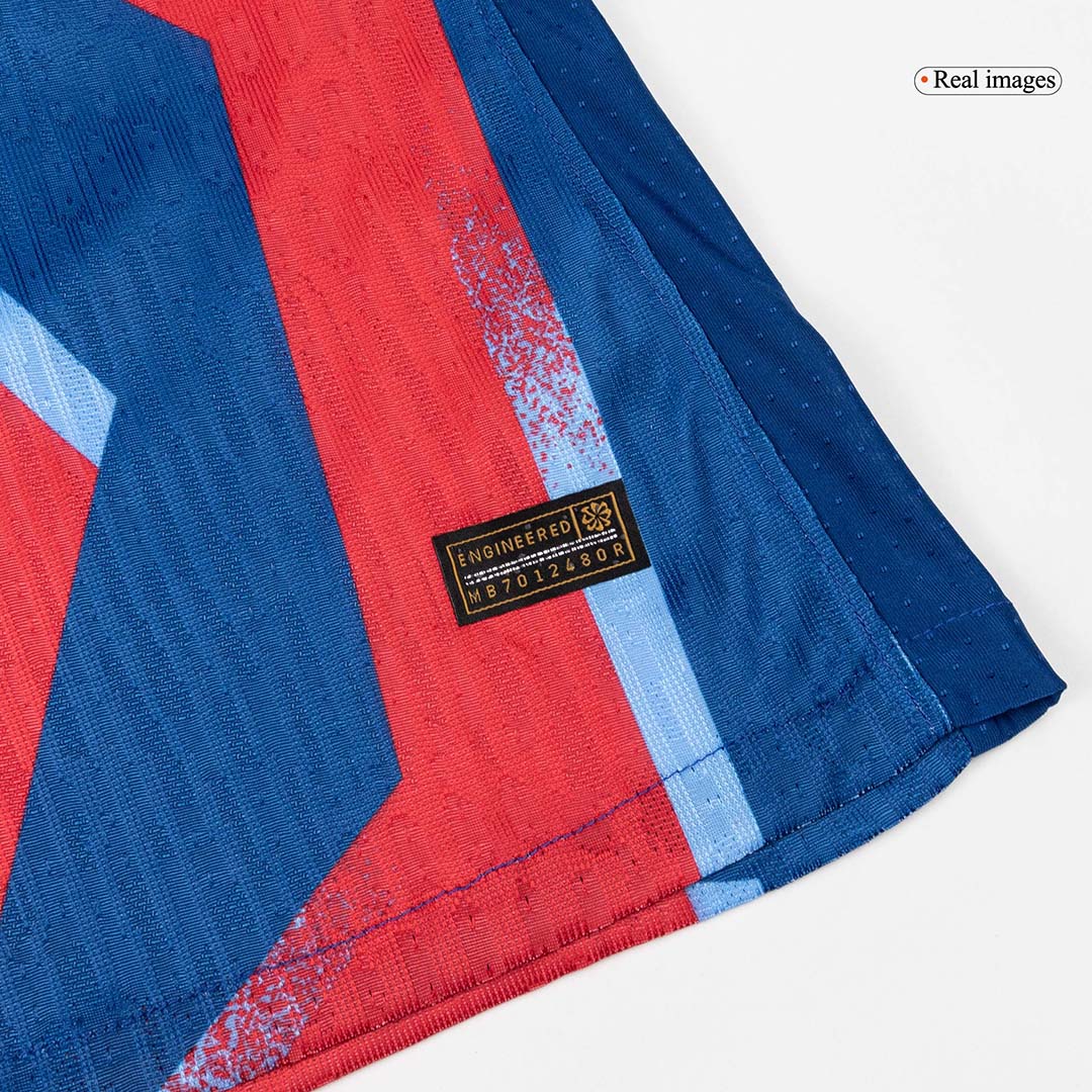 Maillot Extérieur Barcelone 2025/26 Rouge&Bleu Joueur