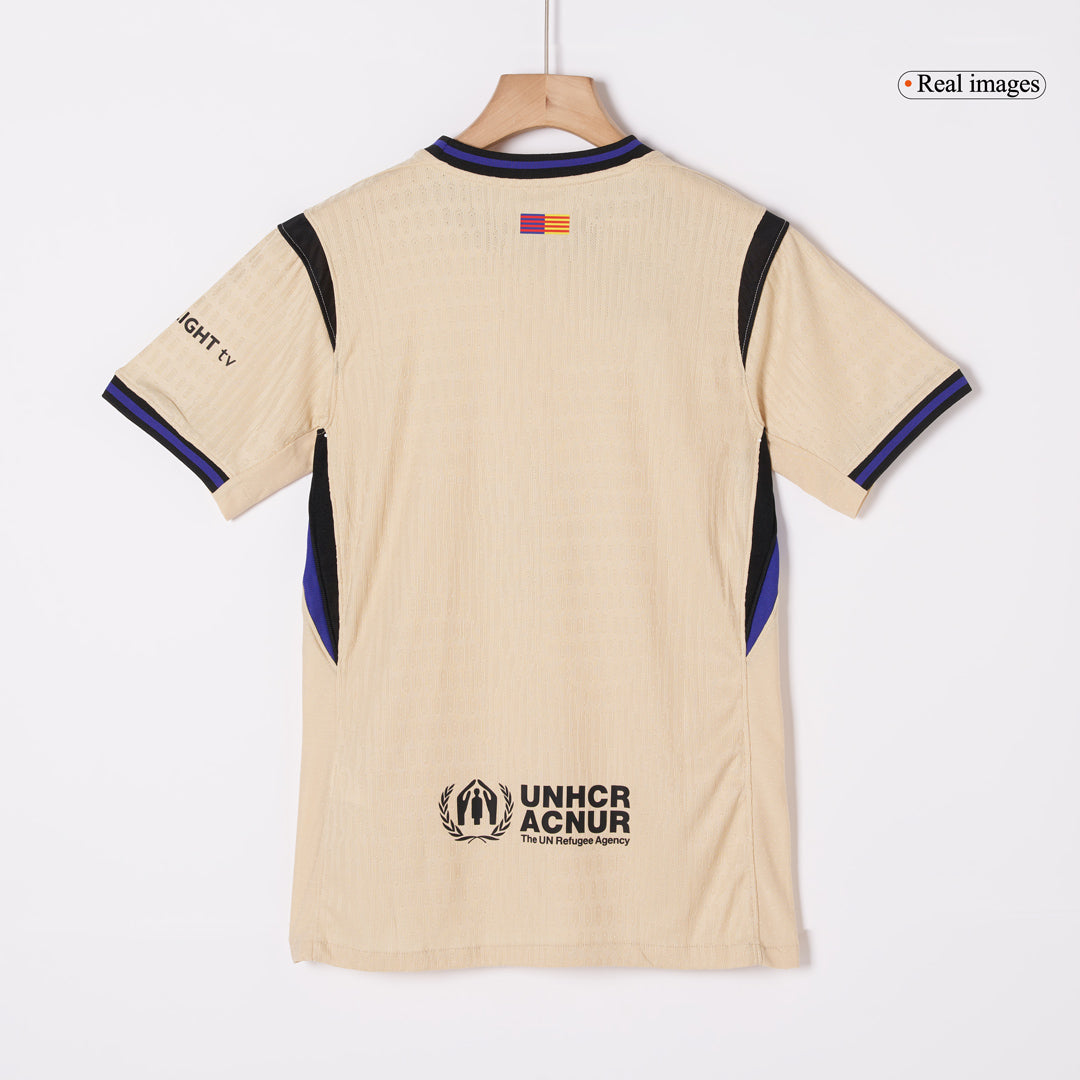 LAMINE YAMAL #10 Barcelone Maillot Extérieur 2025/26 Jaune Joueur - UCL