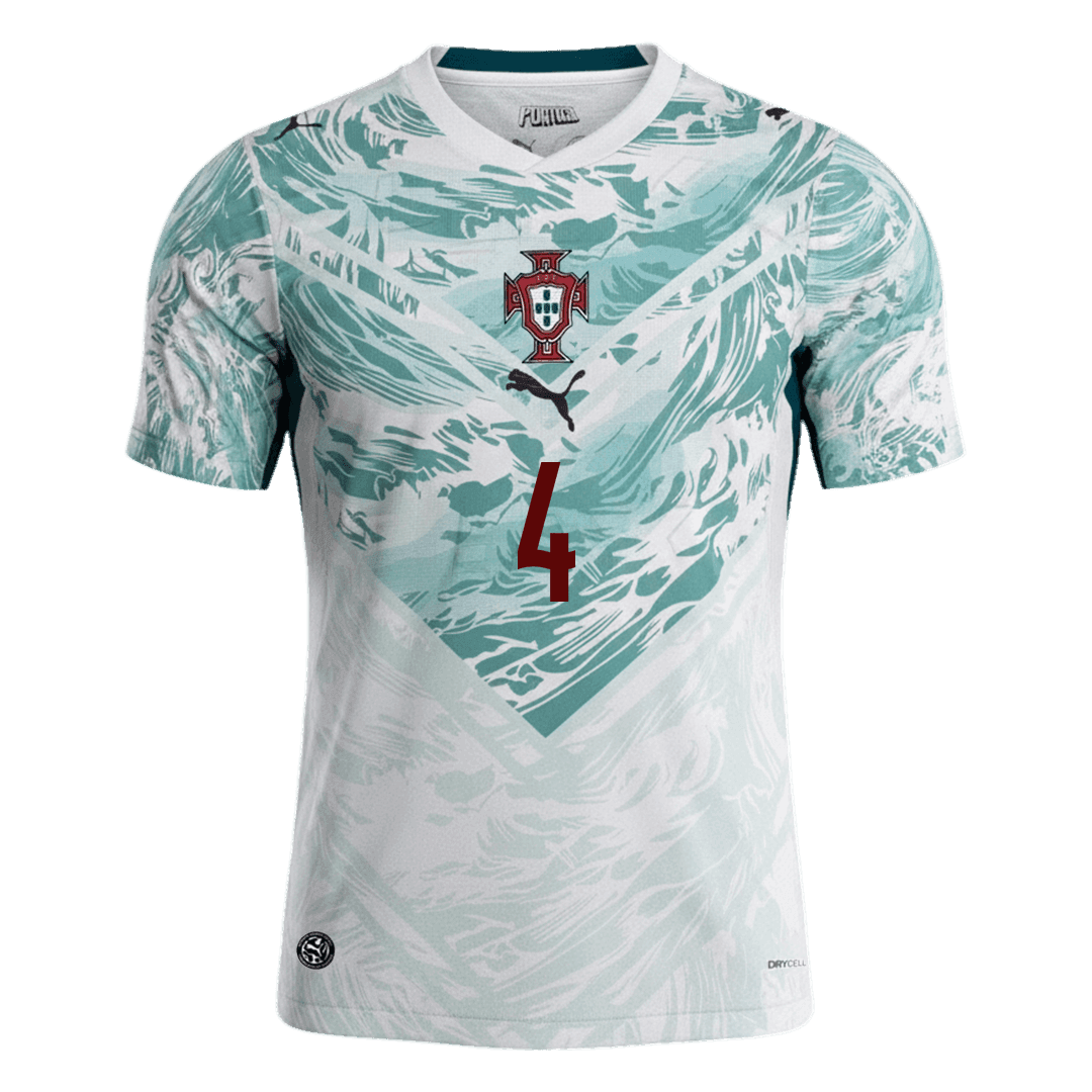 RÚBEN DIAS #4 Portugal Maillot Extérieur - Coupe du Monde 2026 Blanc&Vert