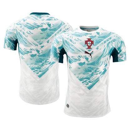 Maillot Extérieur Portugal - Coupe du Monde 2026 Joueur Blanc&Vert